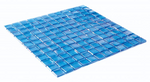 Aquarius Fancy Blue Square Glass Mosaic Tile-Glass Mosaic-American Tile Depot