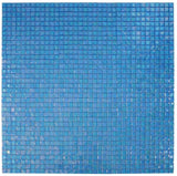 Aquarius Fancy Blue Square Glass Mosaic Tile