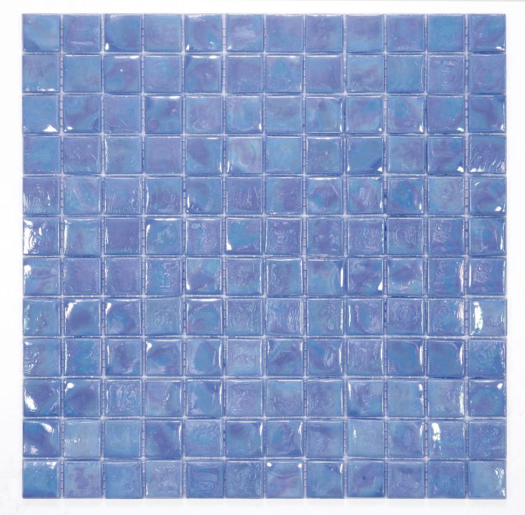 1 x 1 Aquarius Iris Square Glass Mosaic Tile-Glass Mosaic-American Tile Depot