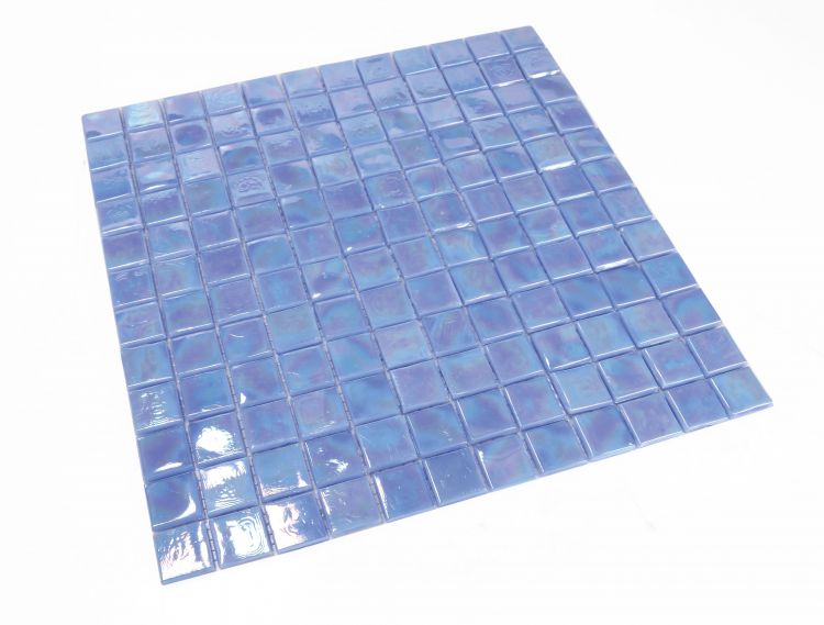 1 x 1 Aquarius Iris Square Glass Mosaic Tile-Glass Mosaic-American Tile Depot