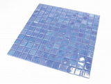 1 x 1 Aquarius Iris Square Glass Mosaic Tile