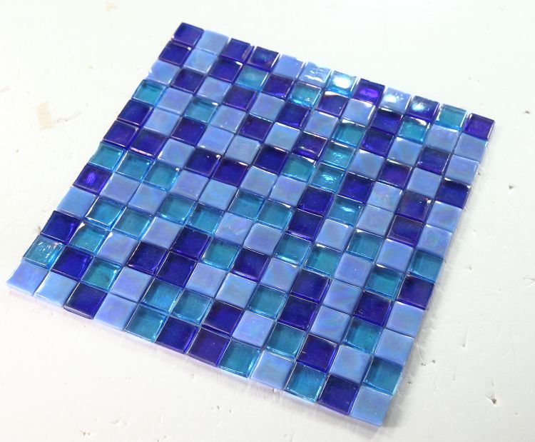 1 x 1 Aquarius Ocean Square Glass Mosaic Tile-Glass Mosaic-American Tile Depot