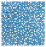 1 x 1 Aquarius Sky Square Glass Mosaic Tile-Glass Mosaic-American Tile Depot