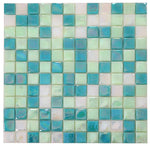 1 x 1 Aquarius Spring Square Glass Mosaic Tile-Glass Mosaic-American Tile Depot