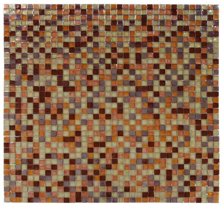 1 x 1 Aquarius Wine Square Glass Mosaic Tile-Glass Mosaic-American Tile Depot