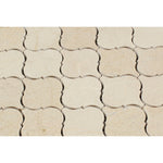 Crema Marfil Marble Polished Lantern Arabesque Mosaic Tile