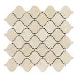 Crema Marfil Marble Honed Lantern Arabesque Mosaic Tile-Marble Mosaic-American Tile Depot