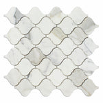 Calacatta Gold Marble Polished Lantern Arabesque Mosaic Tile-Marble Mosaic-American Tile Depot