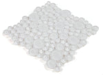 Lucy Snow Polished Circular Glass Mosaic Tile-Glass Mosaic-American Tile Depot