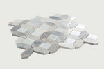 Luna Sky Polished Octagon Marble Mosaic Tile-Marble Mosaic-American Tile Depot