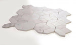 Luna Volakas White Polished Octagon Marble Mosaic Tile-Marble Mosaic-American Tile Depot