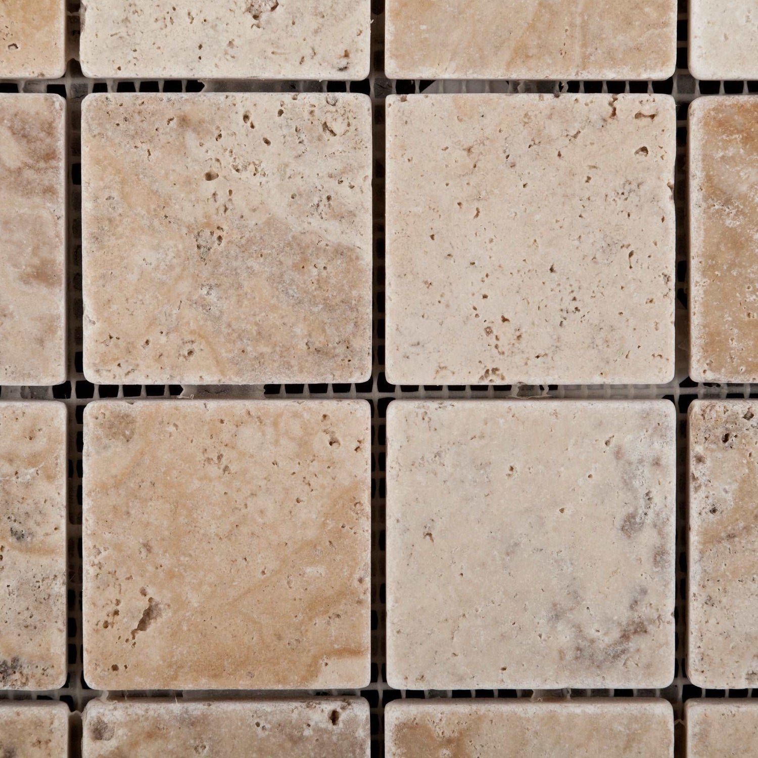 2 X 2 Philadelphia Travertine Tumbled Mosaic Tile