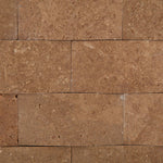 2 X 4 Noce Travertine CNC Arched 3-D Brick Mosaic Tile