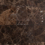 3 X 6 Emperador Dark Marble Tumbled Subway Brick Field Tile