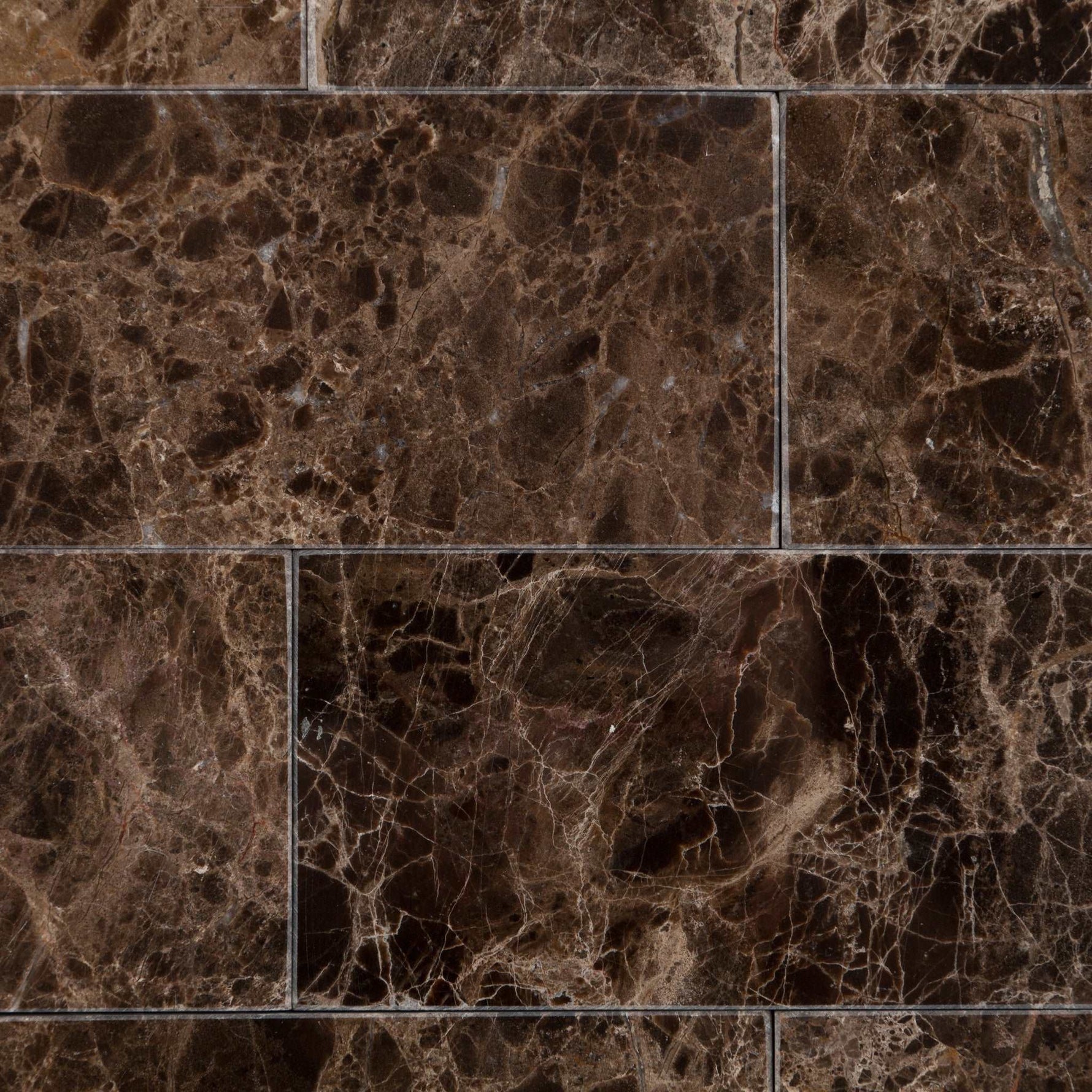 3 X 6 Emperador Dark Marble Polished Subway Brick Field Tile