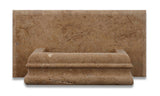 Noce Travertine Hand-Made Custom Soap Holder - Soap Dish - Honed