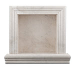 White Pearl Marble Hand-Made Custom Shampoo Niche / Shelf - SMALL - Polished