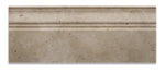 Ivory Travertine Honed 5 X 12 Baseboard Trim Molding