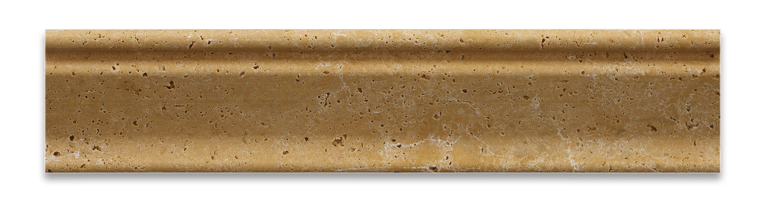 Gold / Yellow Travertine Honed Crown - Mercer Molding Trim