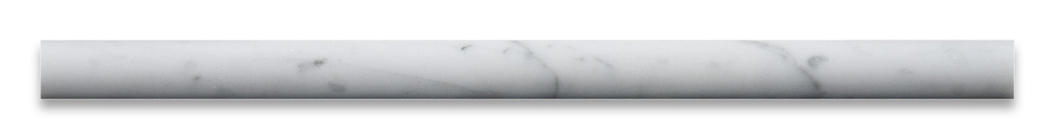 Carrara White Marble Honed 3/4 X 12 Bullnose Liner