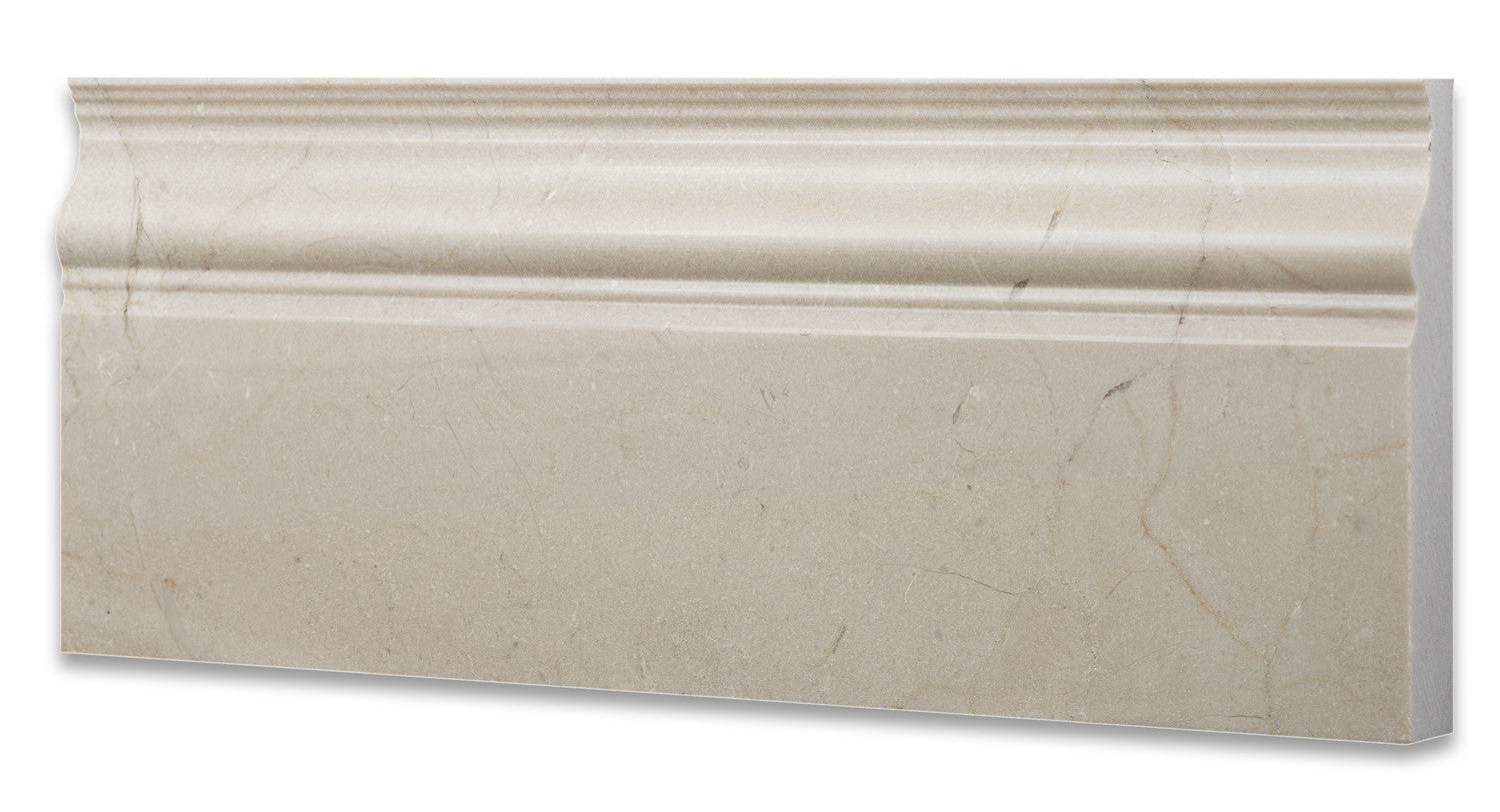 Crema Marfil Marble Polished Baseboard Trim Molding