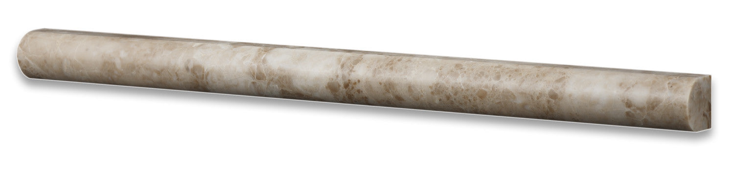 Cappuccino Marble Polished 3/4 X 12 Bullnose Liner