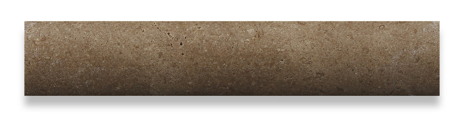 Noce Travertine Honed Quarter - Round Trim Molding