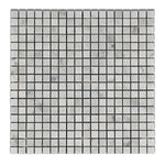 5/8 X 5/8 Carrara White Marble Honed Mosaic Tile-Marble Mosaic-American Tile Depot