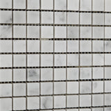 5/8 X 5/8 Carrara White Marble Honed Mosaic Tile