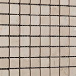 5/8 X 5/8 Crema Marfil Marble Tumbled Mosaic Tile