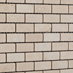 Crema Marfil Marble Tumbled Baby Brick Mosaic Tile