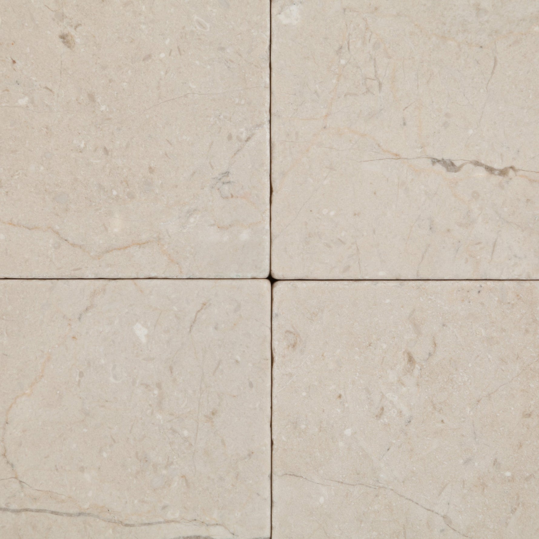 4 X 4 Crema Marfil Marble Tumbled Field Tile