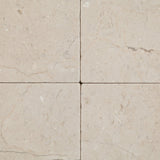 4 X 4 Crema Marfil Marble Tumbled Field Tile