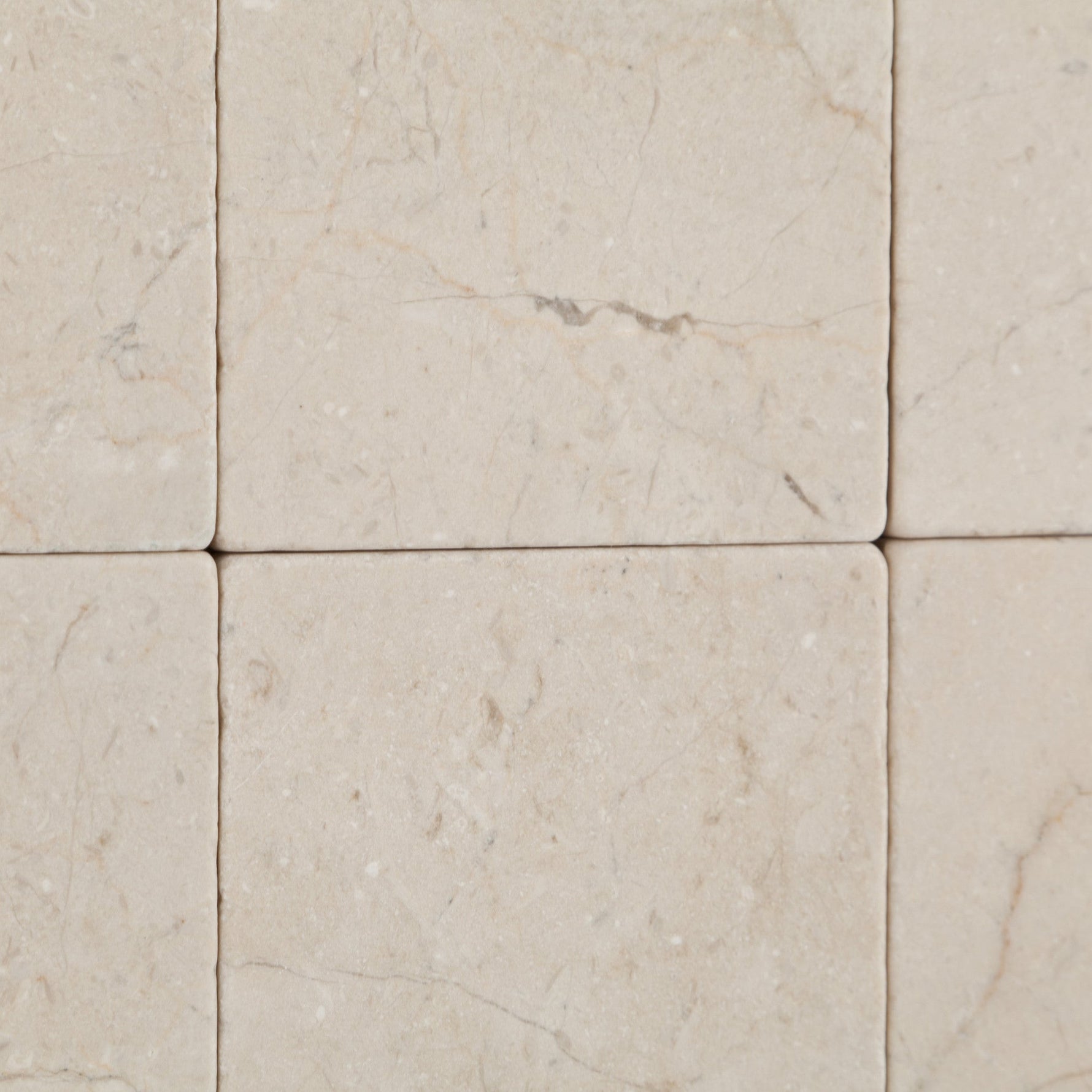 4 X 4 Crema Marfil Marble Tumbled Field Tile