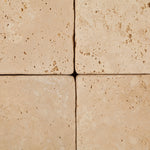 6 X 6 Ivory Travertine Tumbled Field Tile