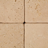 4 X 4 Ivory Travertine Tumbled Field Tile