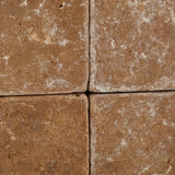 6 X 6 Noce Travertine Tumbled Field Tile