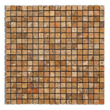 5/8 X 5/8 Scabos Travertine Tumbled Mosaic Tile