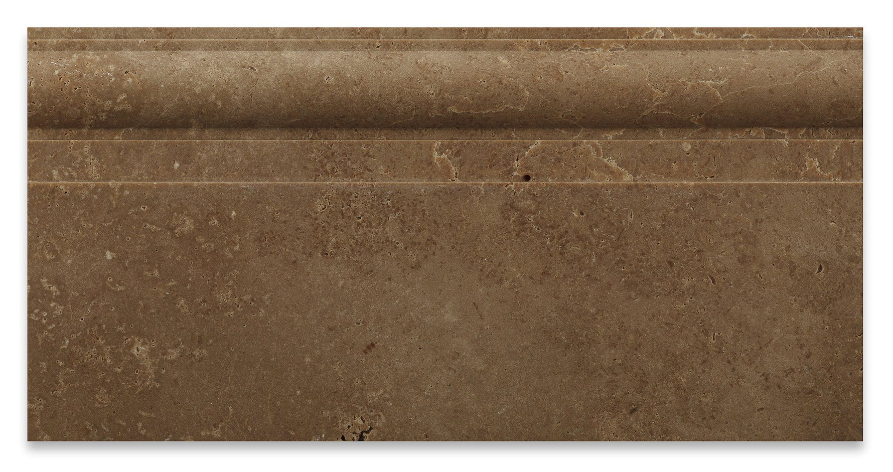 Noce Travertine Honed 6 X 12 Baseboard Trim Molding