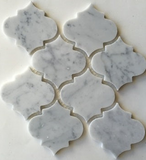 Carrara White Marble Honed 4" Morocco Mosaic Tile