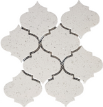 Terrazzo Silver Marble Polished 4" Morocco Mosaic Tile-Marble Mosaic-American Tile Depot