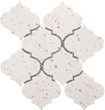 Terrazzo Gold Marble Polished 4" Morocco Mosaic Tile-Marble Mosaic-American Tile Depot