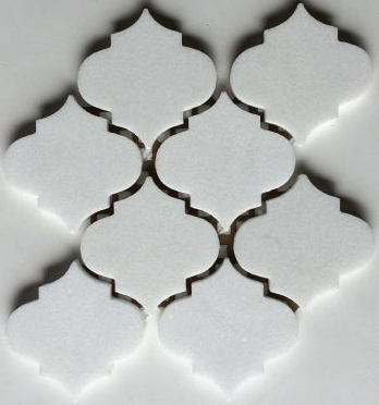 Thassos White Marble Honed 4" Morocco Mosaic Tile-Marble Mosaic-American Tile Depot