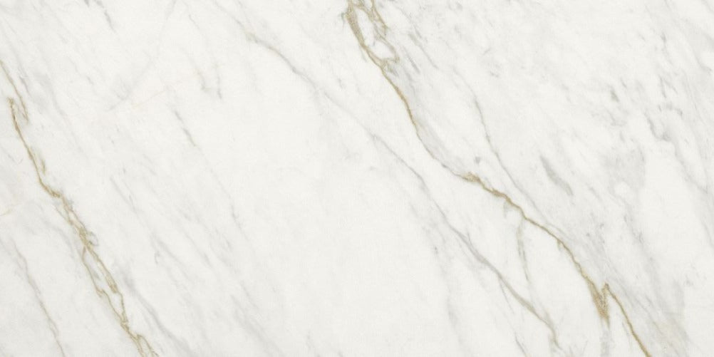 12 X 24 Marmi Calacatta Levigato Polished Marble Look Porcelain Tile-PORCELAIN-Large Format-American Tile Depot