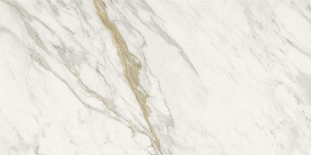 12 X 24 Marmi Calacatta Levigato Polished Marble Look Porcelain Tile-PORCELAIN-Large Format-American Tile Depot