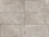 24 X 48 Materika Silver Matte Concrete Look Porcelain Tile