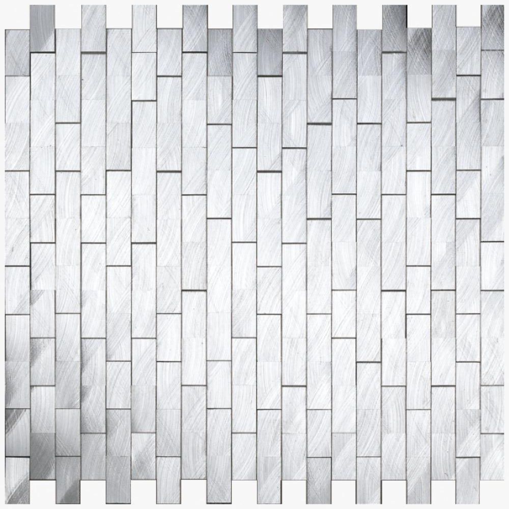 Metal Mythos Linear Mosaic Wall Tile-Metal Mosaic-American Tile Depot