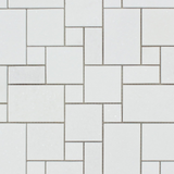 Thassos White Marble Polished Mini Versailles Mosaic Tile