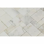 Calacatta Gold Marble Honed Mini Versailles Mosaic Tile