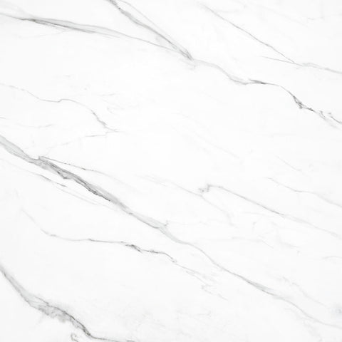 Sample of 24 X 24 Naples White Matte Marble Look Porcelain Tile-Sample-American Tile Depot